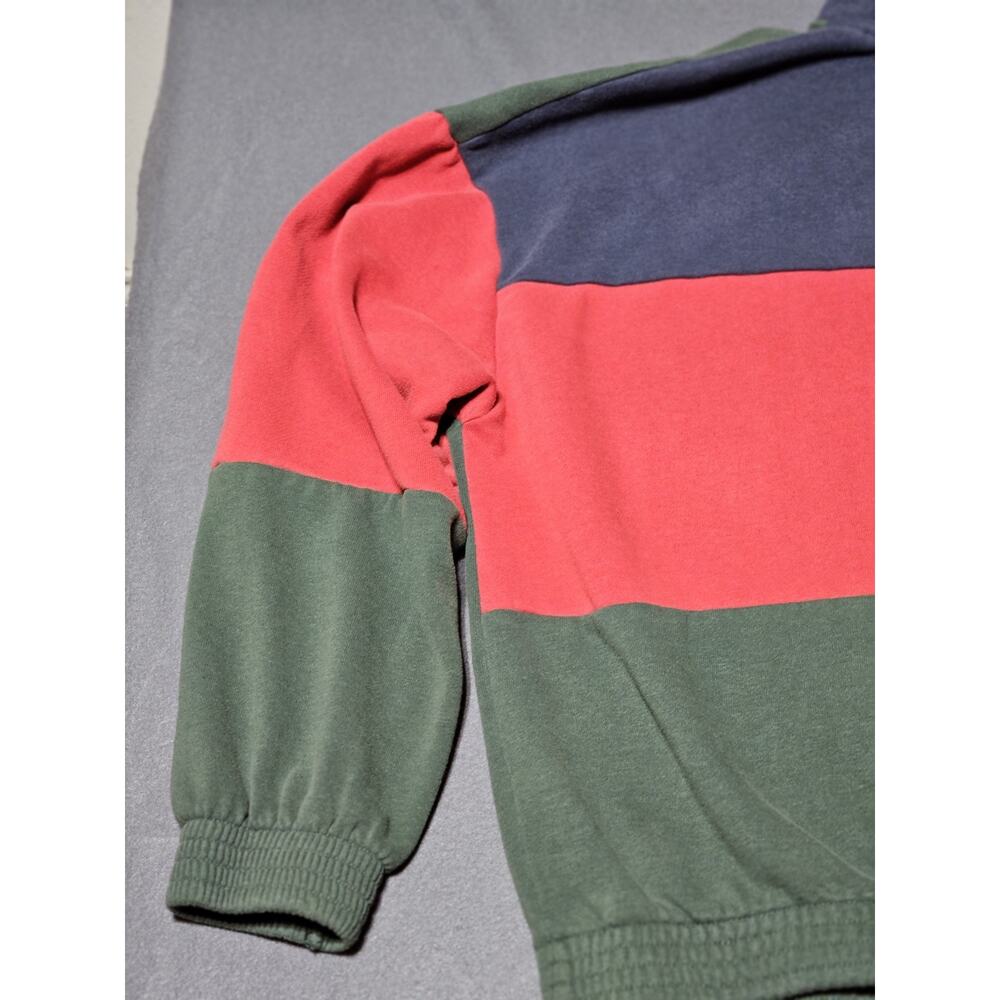 L.A.Hearts Sweater Womens Medium Color Block Qtr Zip Pullover Long Sleeve Rugby - Picture 3 of 9